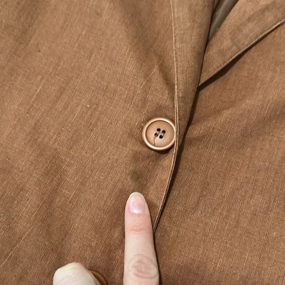 Vintage Linen Blend Blazer - Picture 4 of 13